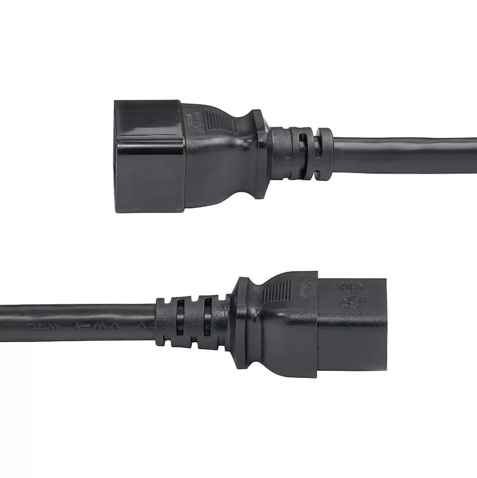 StarTech 2' C19 to C20 Power Cable, Male to Female, Black (BA16-2200-POWER-CORD) Clearance