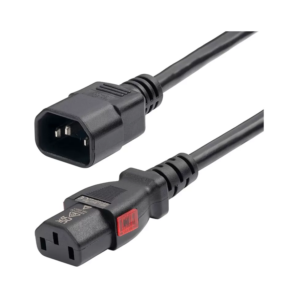 StarTech 10' C14 to Locking C13 Power Cable, Male to Female, Black (87L3-8A00-POWER-CORD) Store