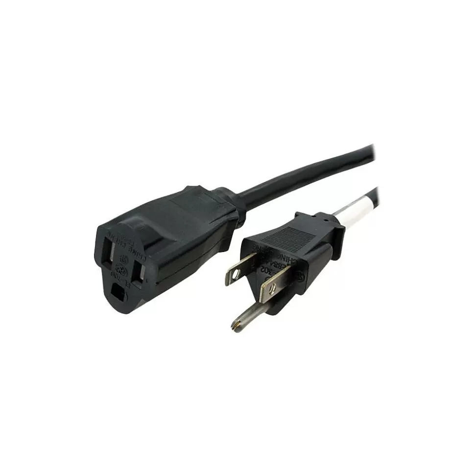 StarTech 6' Extension Cord, 14 AWG, Black (PAC101146) Flash Sale