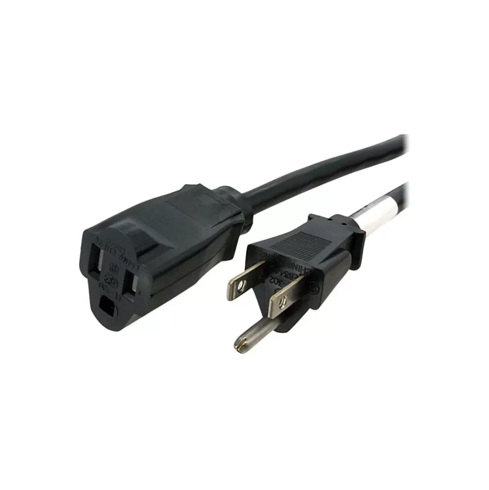 StarTech 6' Extension Cord, 14 AWG, Black (PAC101146) Flash Sale