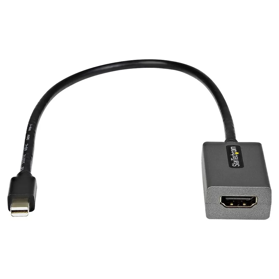 StarTech 1' Mini DisplayPort to Display Port Audio/Video Monitor Cable, Black (MDP2HDEC) Outlet