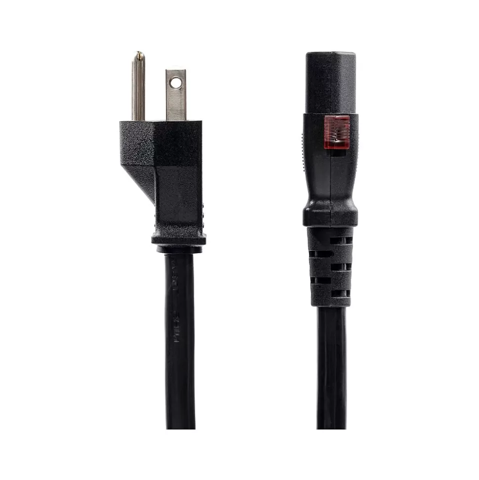 StarTech 12' NEMA 5-15P to Locking C13 Power Cable, Male to Female, Black (27LC-4B00-POWER-CORD) Discount