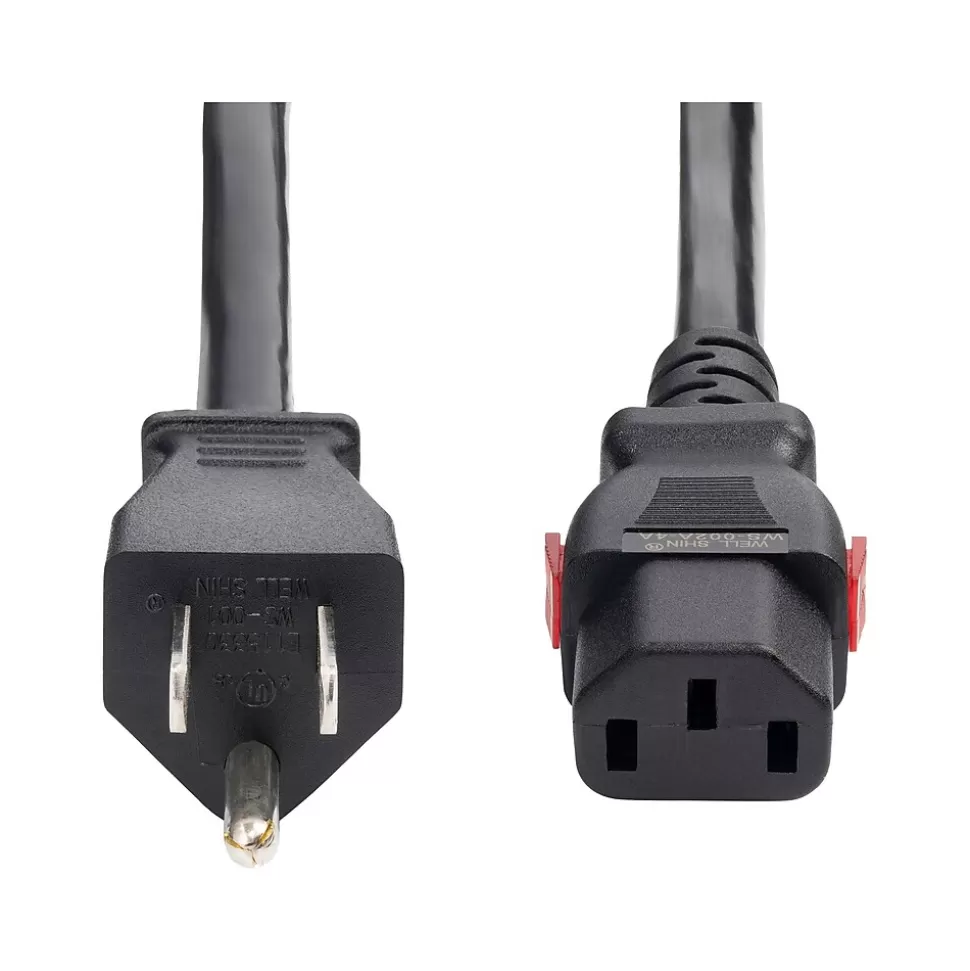 StarTech 12' NEMA 5-15P to Locking C13 Power Cable, Male to Female, Black (27LC-4B00-POWER-CORD) Discount