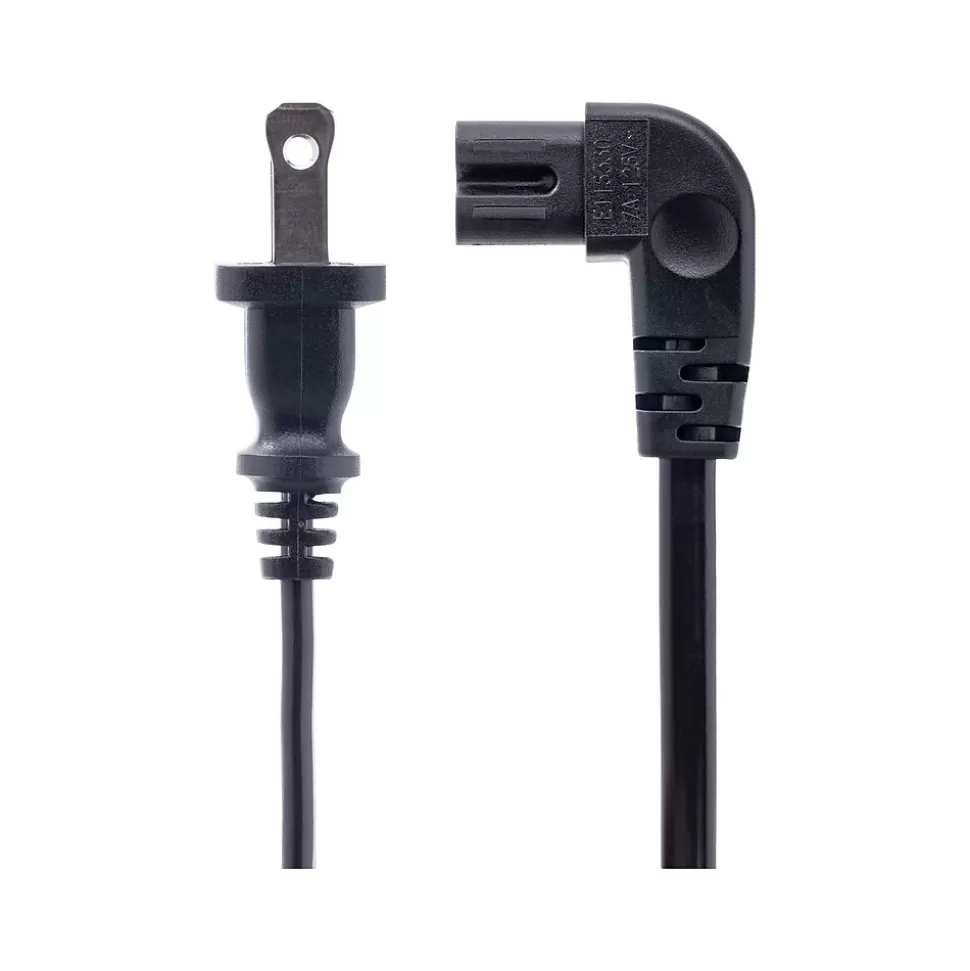 StarTech 10' NEMA 1-15P to Right Angle C7 Laptop Power Cord, Black (PXT101NB-STRA-10F) Best