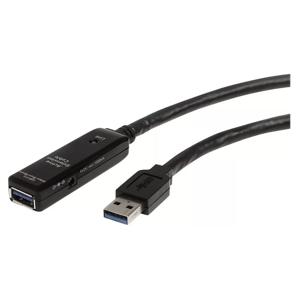 StarTech 16.4' USB A to USB A Extension Cable, Male to Female, Black (USB3AAEXT5M) Clearance