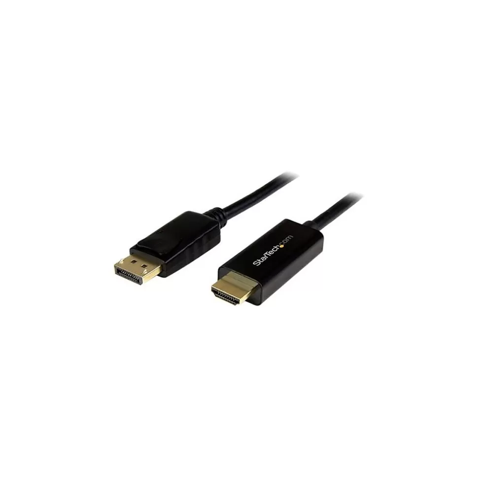 StarTech DP2HDMM1MB 3' DisplayPort Audio/Video Cable, Black New