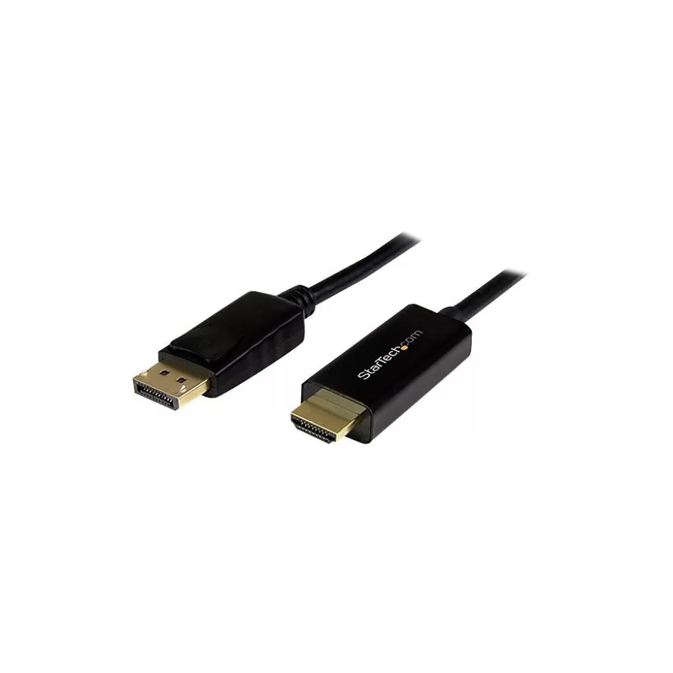 StarTech DP2HDMM5MB 15.4' DisplayPort/HDMI Audio/Video Cable, Black Best