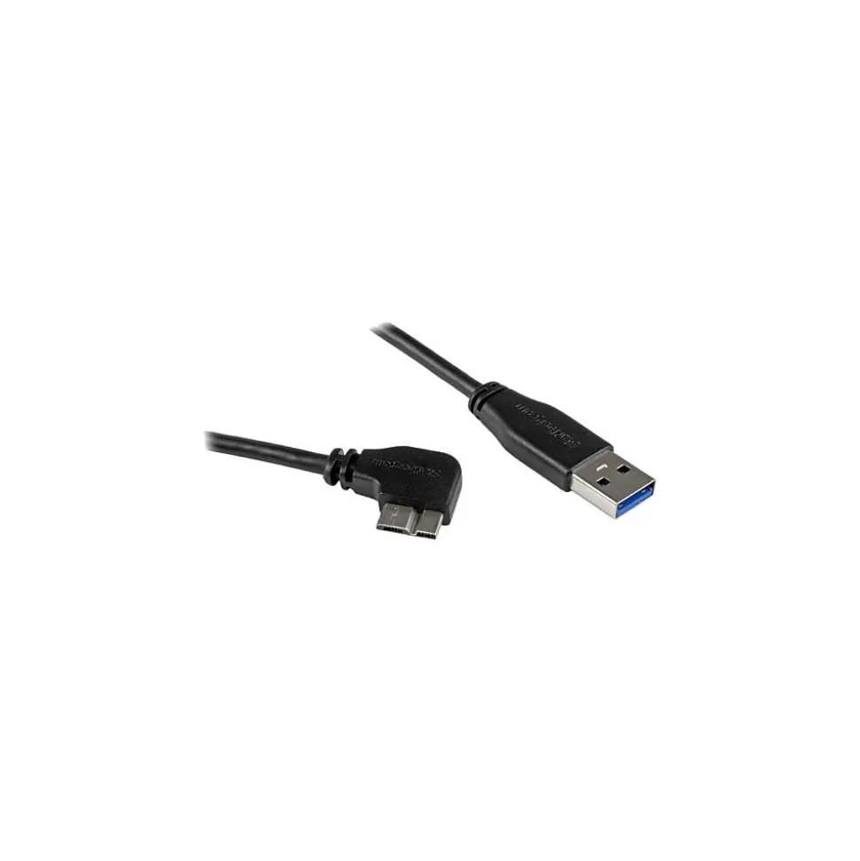 StarTech 0.5m 20" Slim Micro USB 3.0 Cable - M/M - USB 3.0 A to Right-Angle Micro USB - USB 3.1 Gen 1 (5 Gbps) Discount