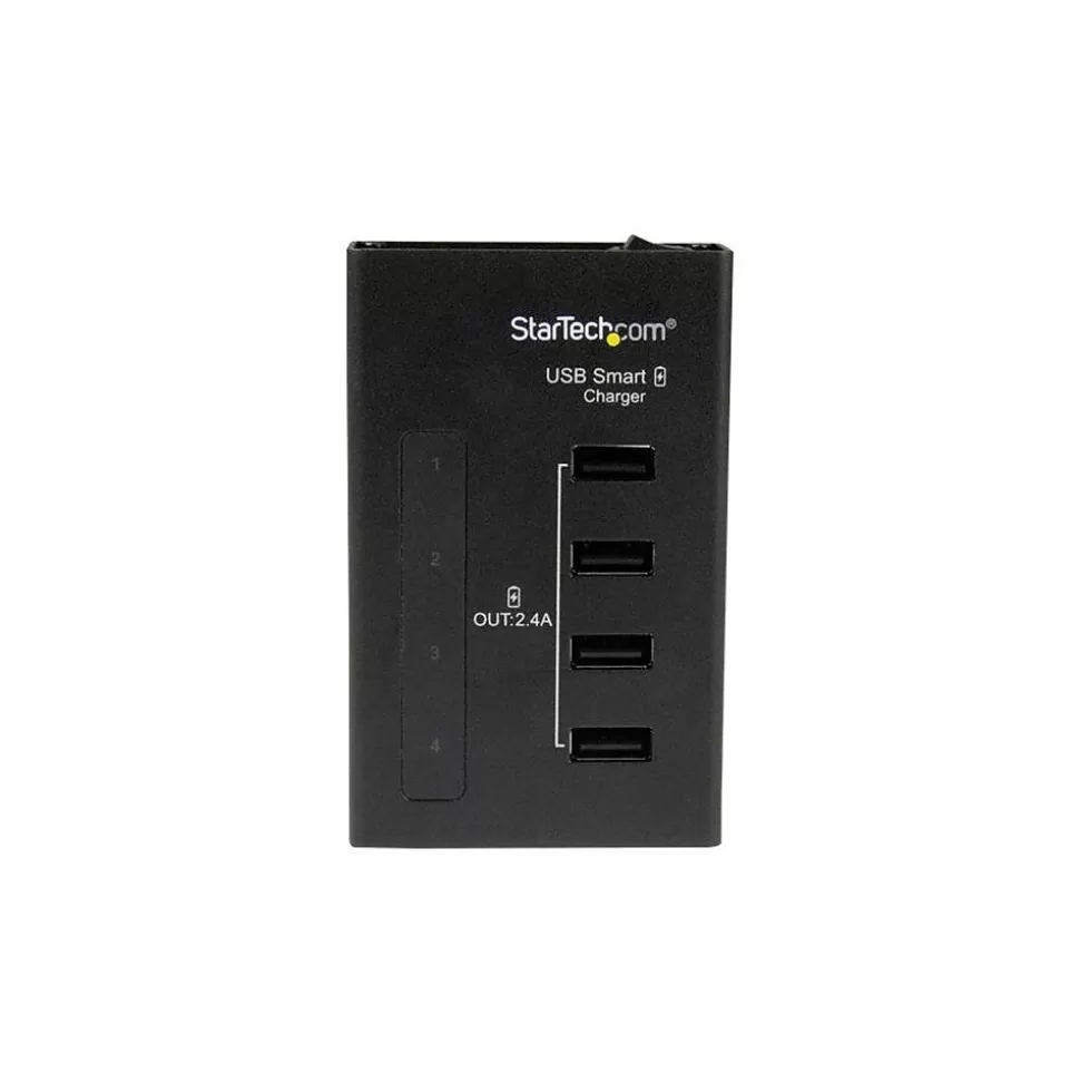 StarTech 4-Port USB Charging Station, Black (ST4CU424) Best Sale