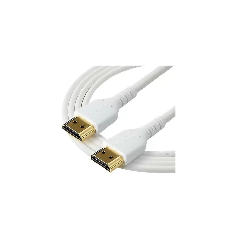 StarTech RHDMM2MPW 6.56' HDMI Audio/Video Cable, White Store