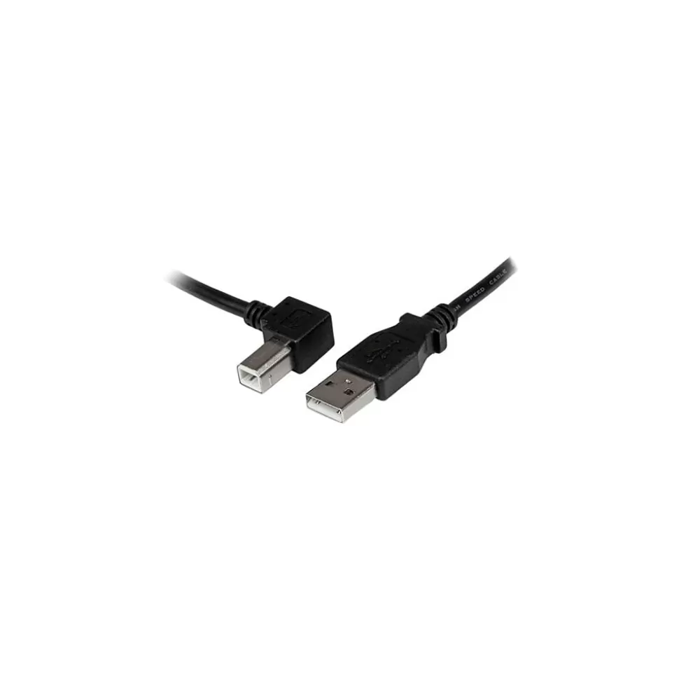 StarTech USB 2.0 A/Left Angle B 3.3ft. Cable, Black Outlet