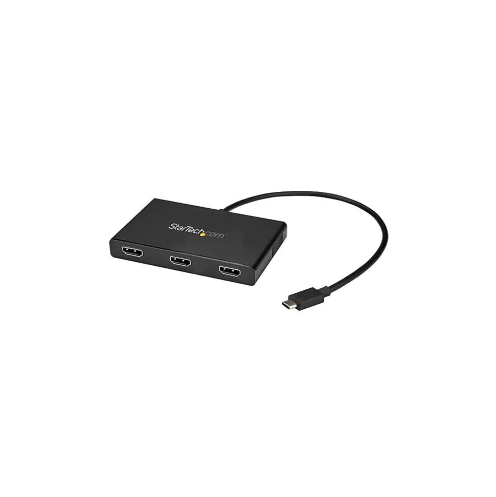 StarTech USB-C Hub with 3 HMDI Ports, Black (MSTCDP123HD) Outlet