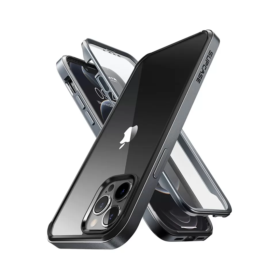 SUPCASE Unicorn Beetle Black Edge with Screen Protector Case for iPhone 13 Pro Max (SUP-iPhone2021-6.7-EdgePro-SP-Black) Fashion