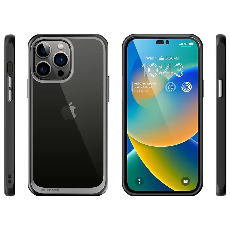 SUPCASE Unicorn Beetle Black Slim Case for iPhone 14 Pro (SUP-iPhone2022Pro-6.1-UBStyle-Black) Fashion