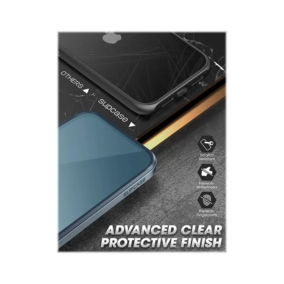 SUPCASE Unicorn Beetle Blue Edge Clear Bumper Case for iPhone 13 Pro (SUP-iPhone2021Pro-6.1-Edge-Cerulean) Fashion
