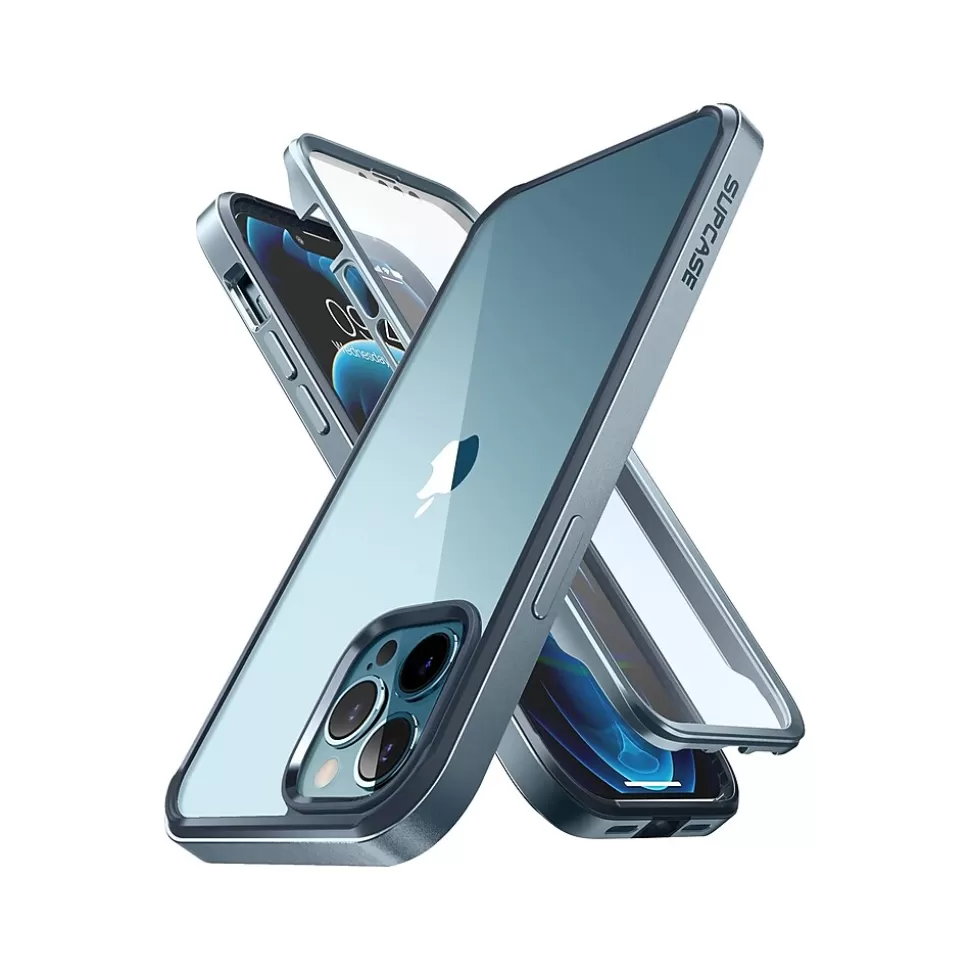 SUPCASE Unicorn Beetle Blue Edge with Screen Protector Case for iPhone 13 Pro Max (SUP-iPhone2021-6.7-EdgePro-SP-Cerulean) Fashion