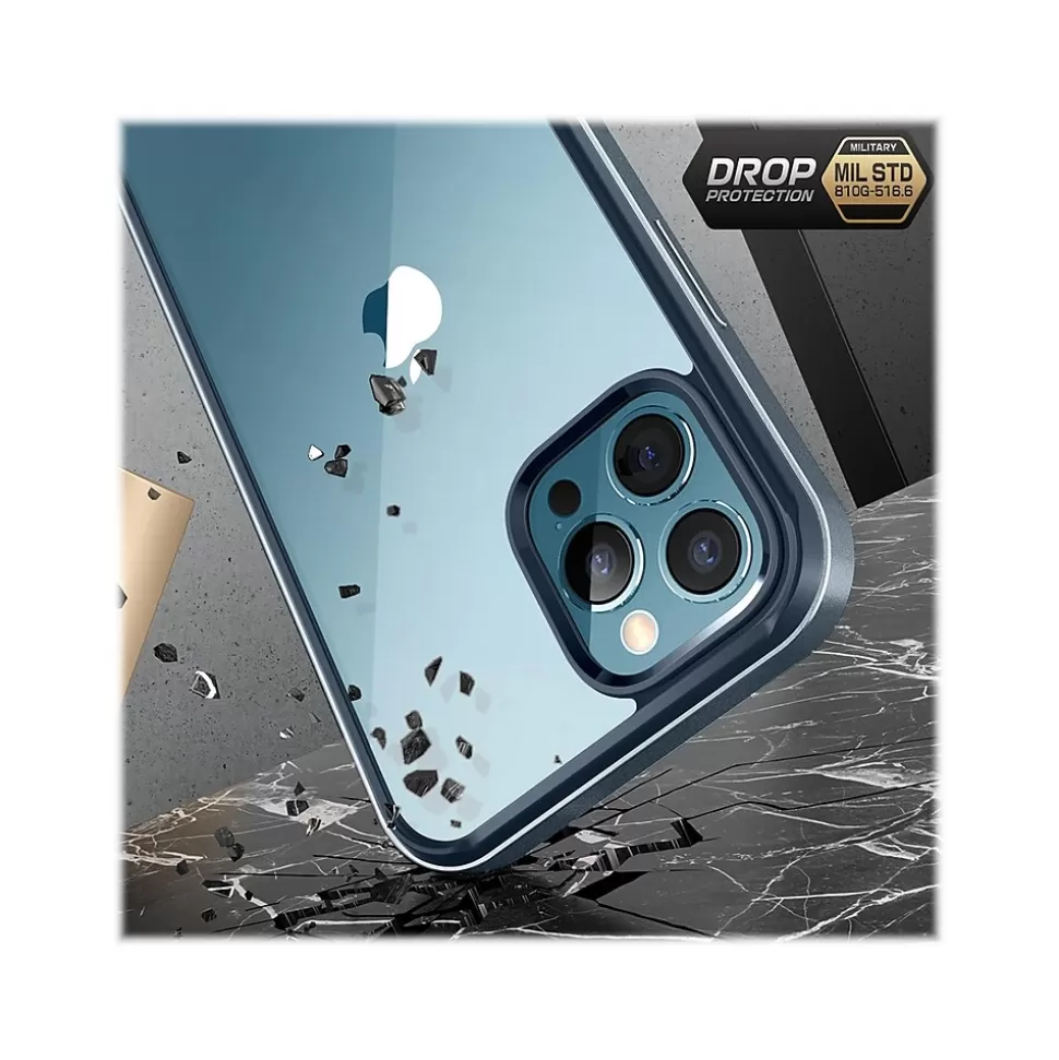 SUPCASE Unicorn Beetle Blue Edge with Screen Protector Case for iPhone 13 Pro Max (SUP-iPhone2021-6.7-EdgePro-SP-Cerulean) Fashion