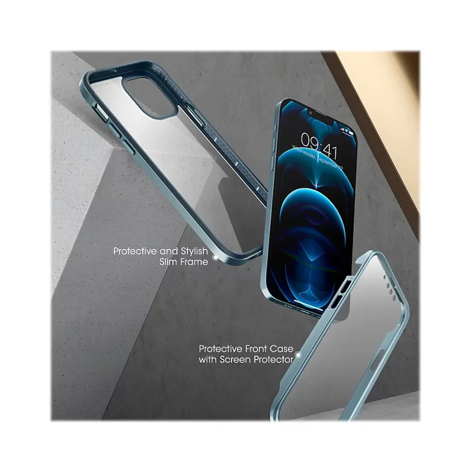 SUPCASE Unicorn Beetle Blue Snap Case with Screen Protector for iPhone 13 Pro (SUP-iPhone2021Pro-6.1-EdgePro-SP-Cerulean) Store