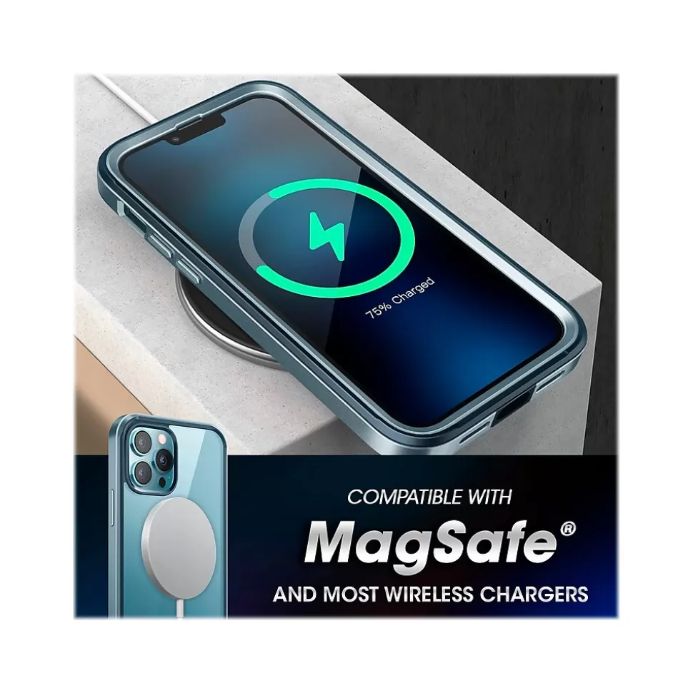 SUPCASE Unicorn Beetle Blue Snap Case with Screen Protector for iPhone 13 Pro (SUP-iPhone2021Pro-6.1-EdgePro-SP-Cerulean) Store