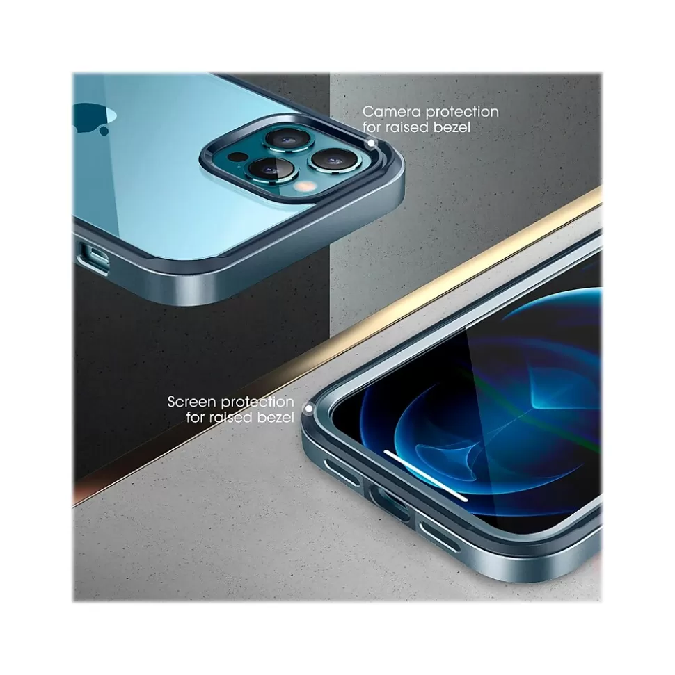 SUPCASE Unicorn Beetle Blue Snap Case with Screen Protector for iPhone 13 Pro (SUP-iPhone2021Pro-6.1-EdgePro-SP-Cerulean) Store