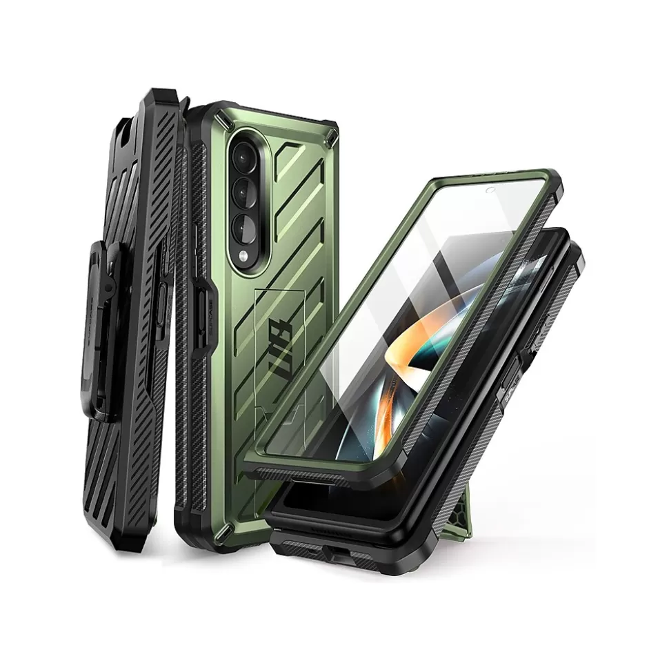 SUPCASE Unicorn Beetle Dark Green Kickstand Case for Samsung Galaxy Z Fold4 (SUP-Galaxy2022-ZFold4-5G-Unicorn-SP-Guld) Best Sale