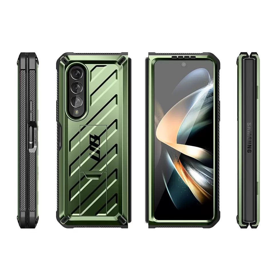 SUPCASE Unicorn Beetle Dark Green Kickstand Case for Samsung Galaxy Z Fold4 (SUP-Galaxy2022-ZFold4-5G-Unicorn-SP-Guld) Best Sale