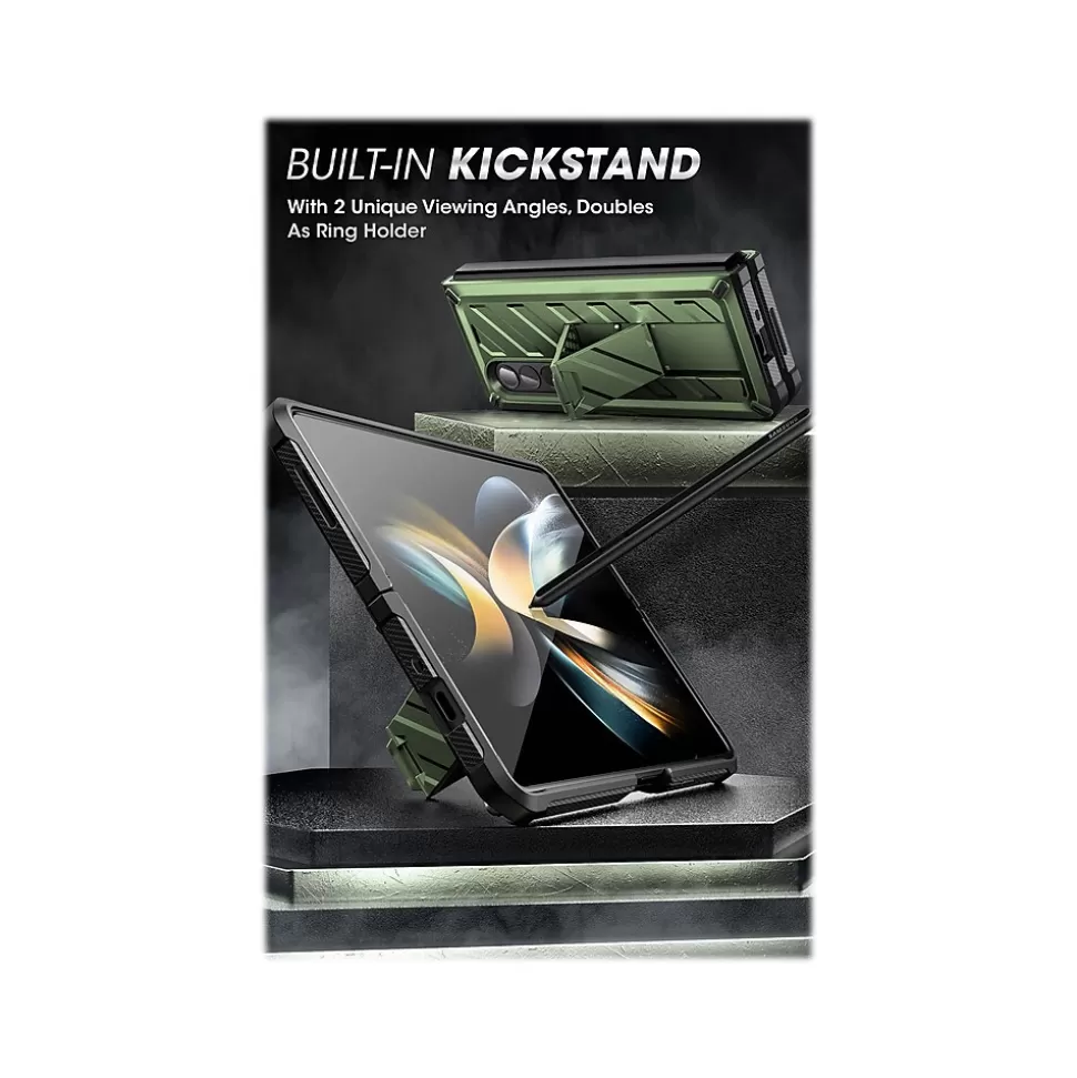 SUPCASE Unicorn Beetle Dark Green Kickstand Case for Samsung Galaxy Z Fold4 (SUP-Galaxy2022-ZFold4-5G-Unicorn-SP-Guld) Best Sale