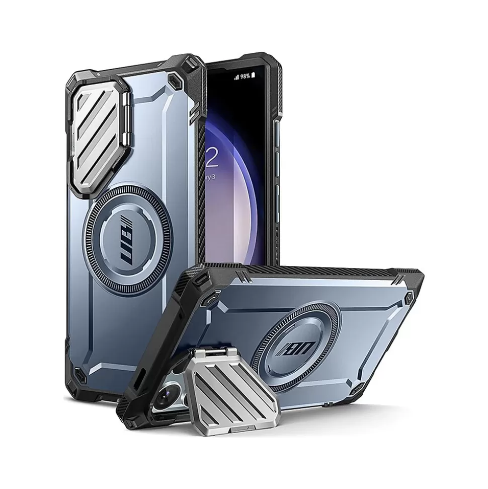 SUPCASE Unicorn Beetle MAG XT MagSafe Bumper Case for Samsung Galaxy S24 Ultra, Shock Absorbing, Metallic Blue (GXYS24U5GMXTTT) Best