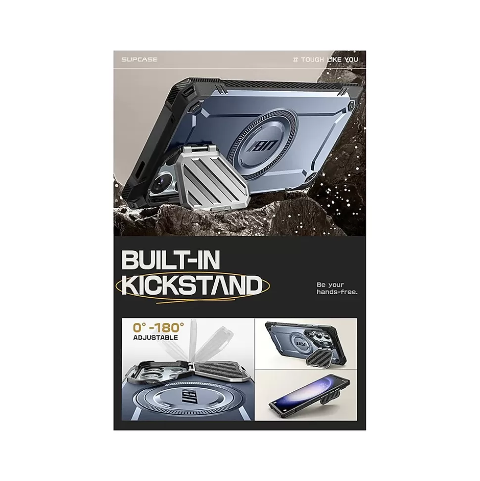 SUPCASE Unicorn Beetle MAG XT MagSafe Bumper Case for Samsung Galaxy S24 Ultra, Shock Absorbing, Metallic Blue (GXYS24U5GMXTTT) Best