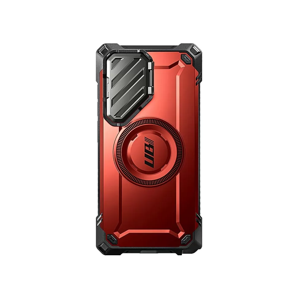 SUPCASE Unicorn Beetle MAG XT MagSafe Bumper Case for Samsung Galaxy S24 Ultra, Shock Absorbing, Metallic Red (GXYS24U5GMXTRD) Store