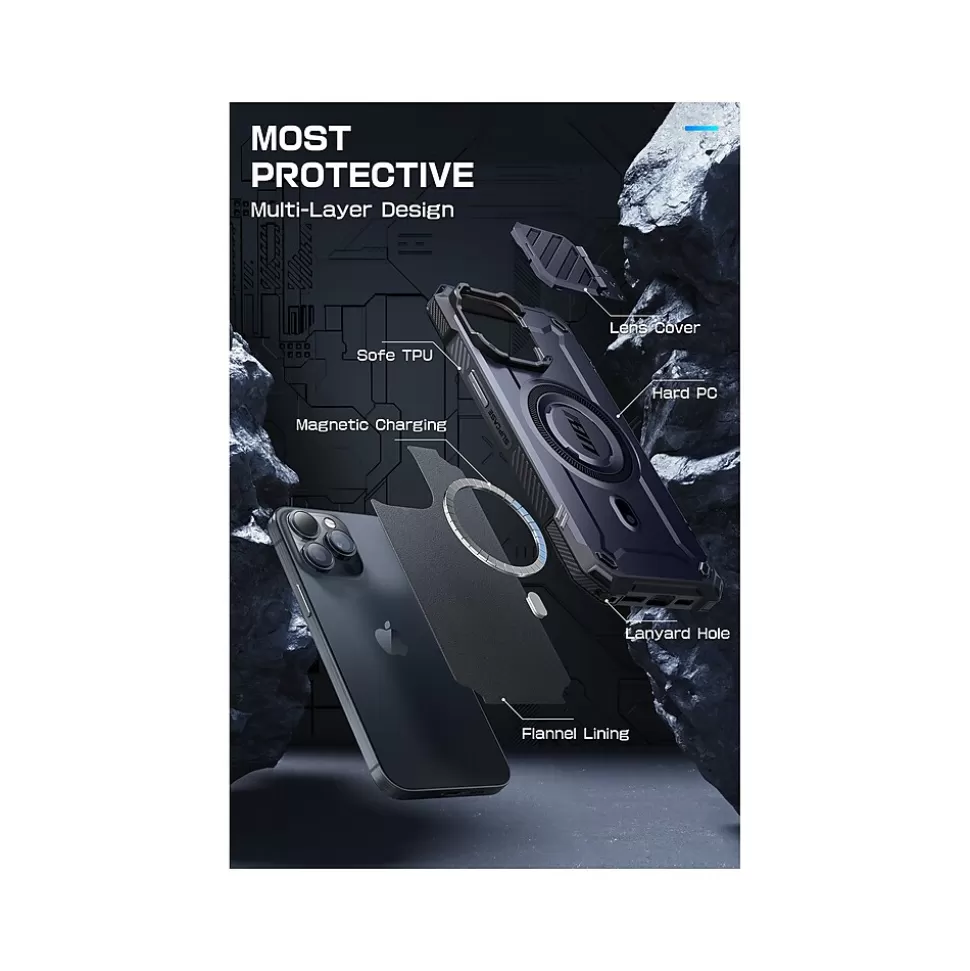 SUPCASE Unicorn Beetle MAG XT MagSafe Rugged Case for iPhone 15 Pro Max, Shock-Absorbing, Dark Blue (SPH23MX67MGXTMN) Shop