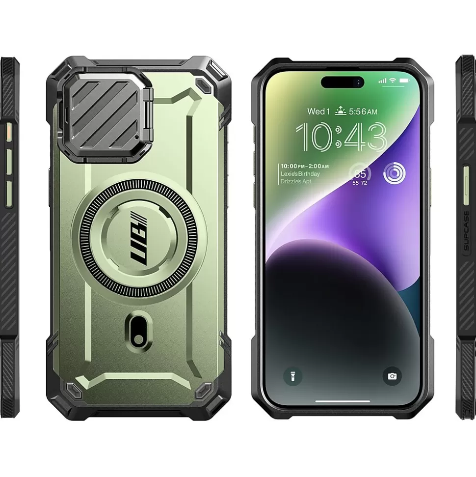 SUPCASE Unicorn Beetle MAG XT MagSafe Rugged Case for iPhone 15 Pro Max, Shock-Absorbing, Dark Green (SPH23MX67MGXTGN) Hot