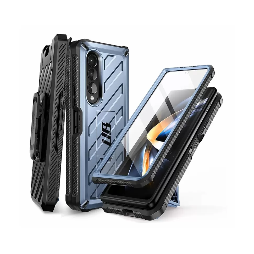 SUPCASE Unicorn Beetle Metallic Blue Kickstand Case for Samsung Galaxy Z Fold4 (SUP-Galaxy2022-ZFold4-5G-Unicorn-SP-Tilt) Sale