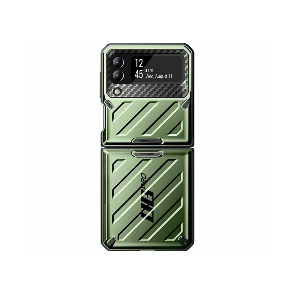 SUPCASE Unicorn Beetle PRO Dark Green Rugged Case for Samsung Galaxy Z Flip4, 5G (SUP-Galaxy2022-ZFlip4-5G-UBPro-Guldan) Hot