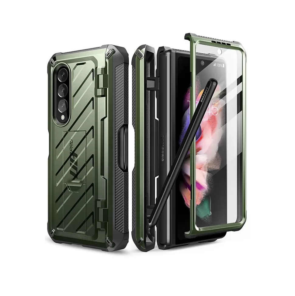 SUPCASE Unicorn Beetle PRO Dark Green Rugged Case for Samsung Galaxy Z Fold4 (SUP-Galaxy2022-ZFold4-5G-UBPro-SP-Guldan) Hot