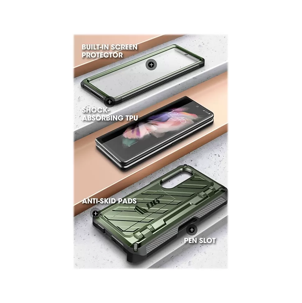 SUPCASE Unicorn Beetle PRO Dark Green Rugged Case for Samsung Galaxy Z Fold4 (SUP-Galaxy2022-ZFold4-5G-UBPro-SP-Guldan) Hot