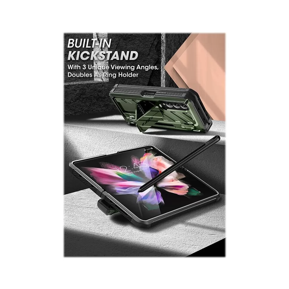 SUPCASE Unicorn Beetle PRO Dark Green Rugged Case for Samsung Galaxy Z Fold4 (SUP-Galaxy2022-ZFold4-5G-UBPro-SP-Guldan) Hot