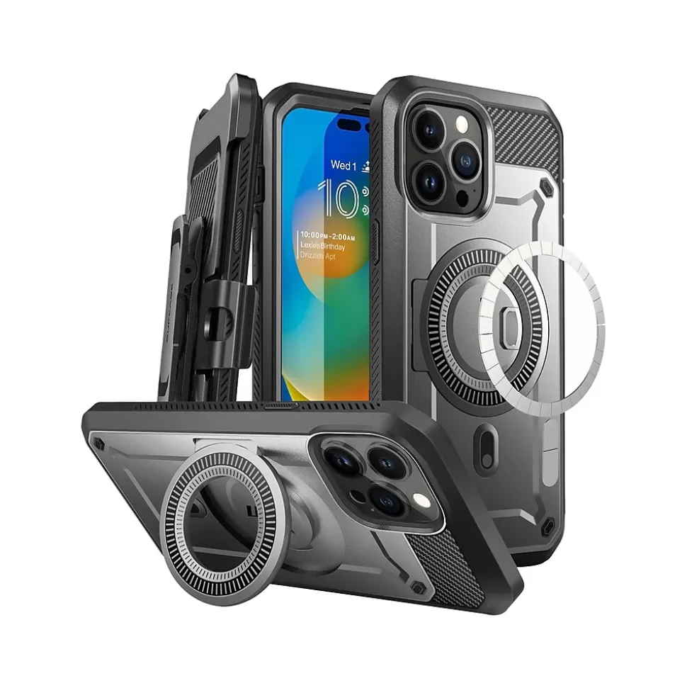 SUPCASE Unicorn Beetle PRO MAG Gunmetal Rugged Case for iPhone 14 Pro Max (SUP-iPhone2022Pro-6.7-MagPro-SP-Black) Cheap
