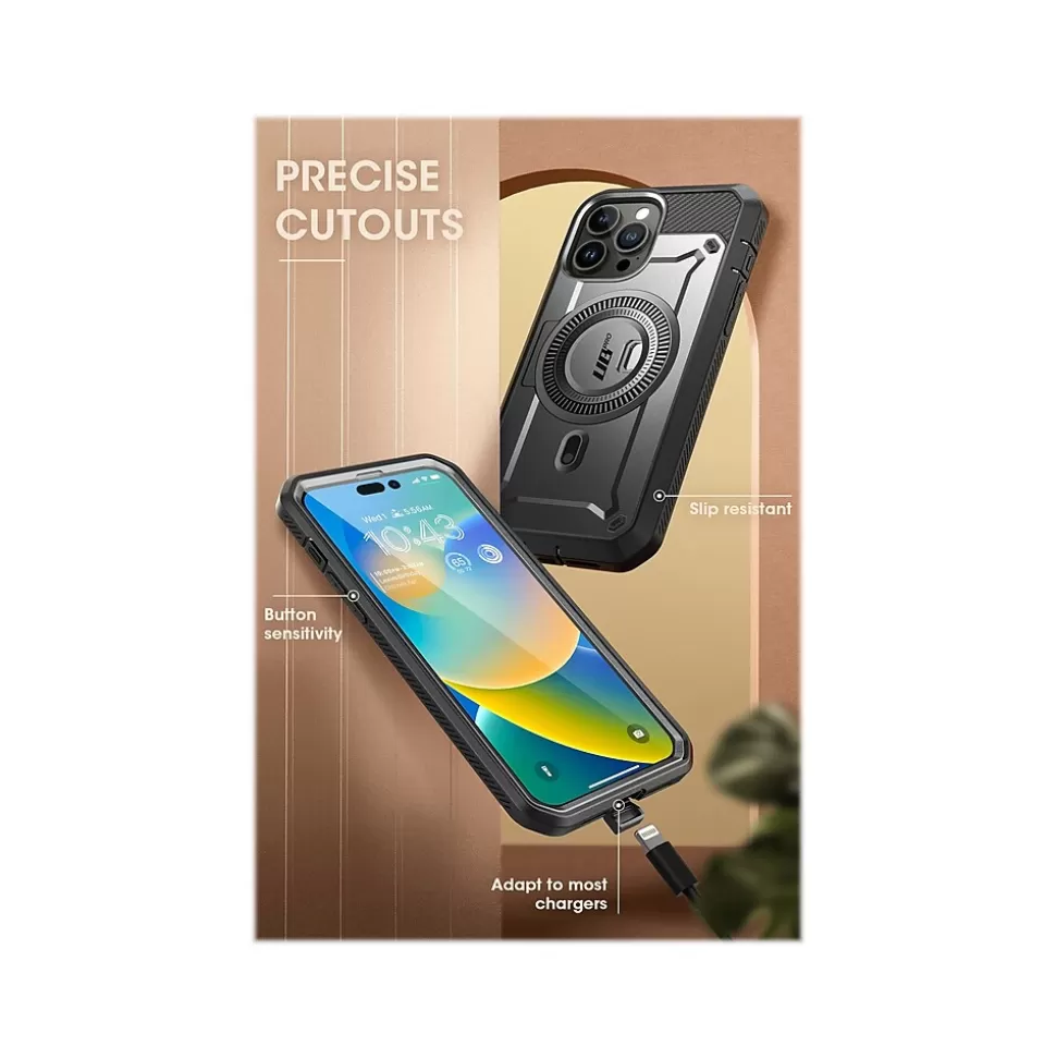 SUPCASE Unicorn Beetle PRO MAG Gunmetal Rugged Case for iPhone 14 Pro Max (SUP-iPhone2022Pro-6.7-MagPro-SP-Black) Cheap