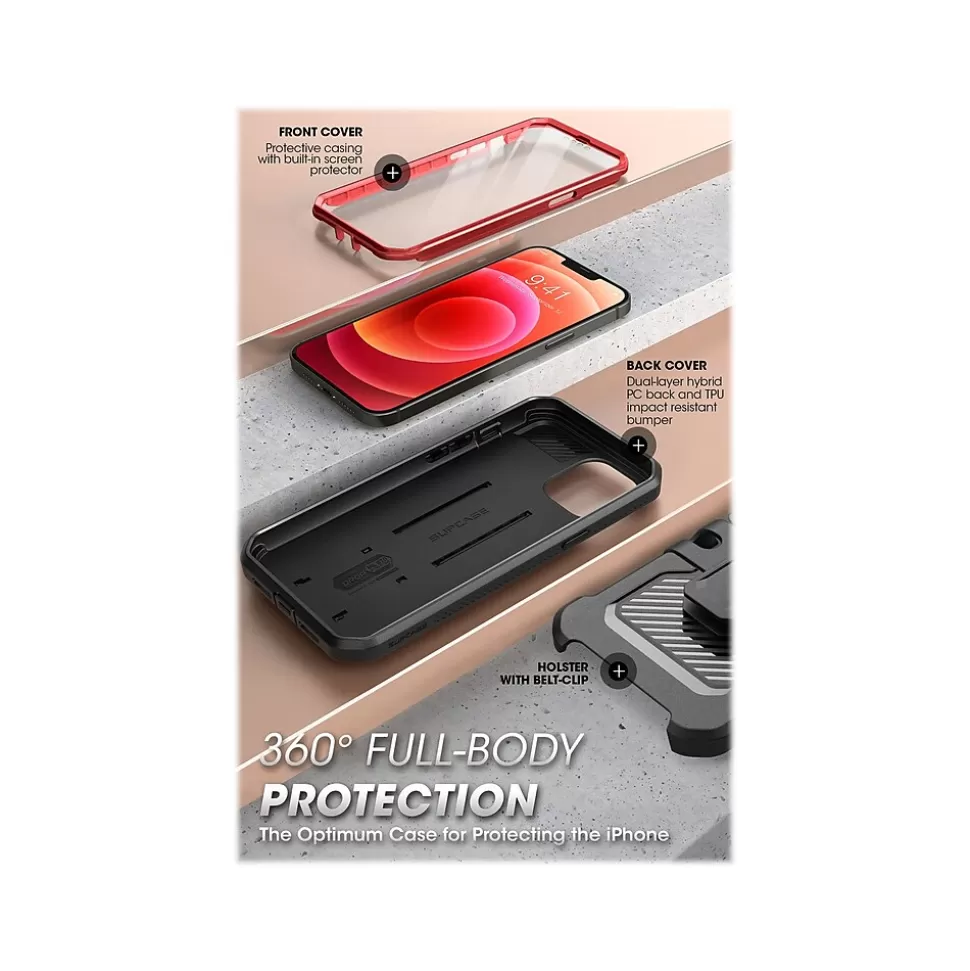 SUPCASE Unicorn Beetle Pro Metallic Red Rugged Case for iPhone 13 Pro Max (SUP-iPhone2021-6.7-UBPro-SP-Ruddy) New