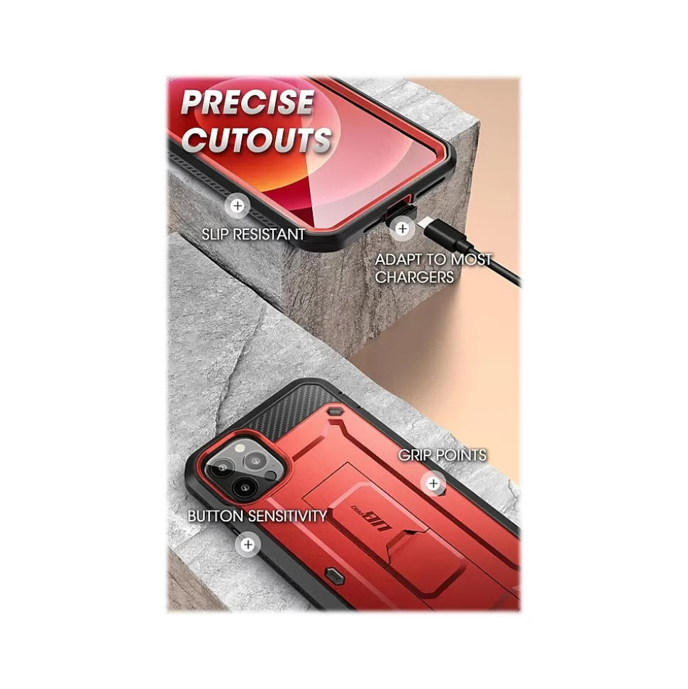 SUPCASE Unicorn Beetle Pro Metallic Red Rugged Case for iPhone 13 Pro Max (SUP-iPhone2021-6.7-UBPro-SP-Ruddy) New