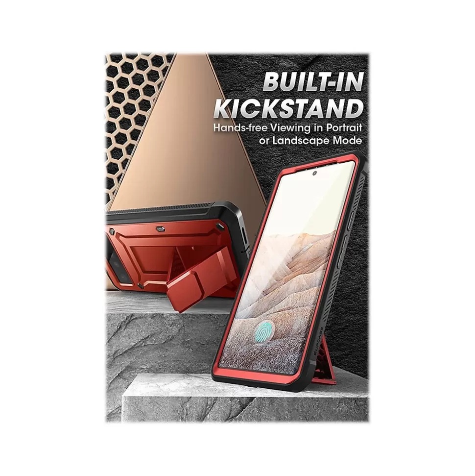 SUPCASE Unicorn Beetle PRO Metallic Red Rugged Holster Case for Google Pixel 6 Pro (SUP-GooglePixel6Pro-UBPro-SP-Ruddy) Cheap