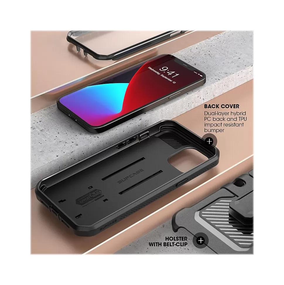 SUPCASE Unicorn Beetle Pro Rugged Case for iPhone 12 mini, Black (SUP-iPhone2020-5.4-UBPro-SP-Black) New