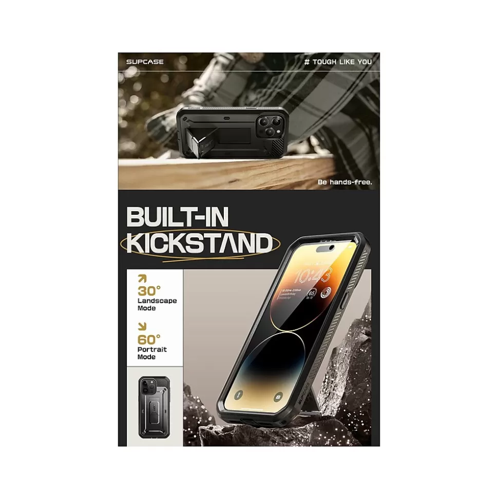 SUPCASE Unicorn Beetle PRO Rugged Case for iPhone 15 Pro Max, Shock-Absorbing, Black (SUP-iPhone2023Max-6.7-UBPro-SP-Black) Cheap