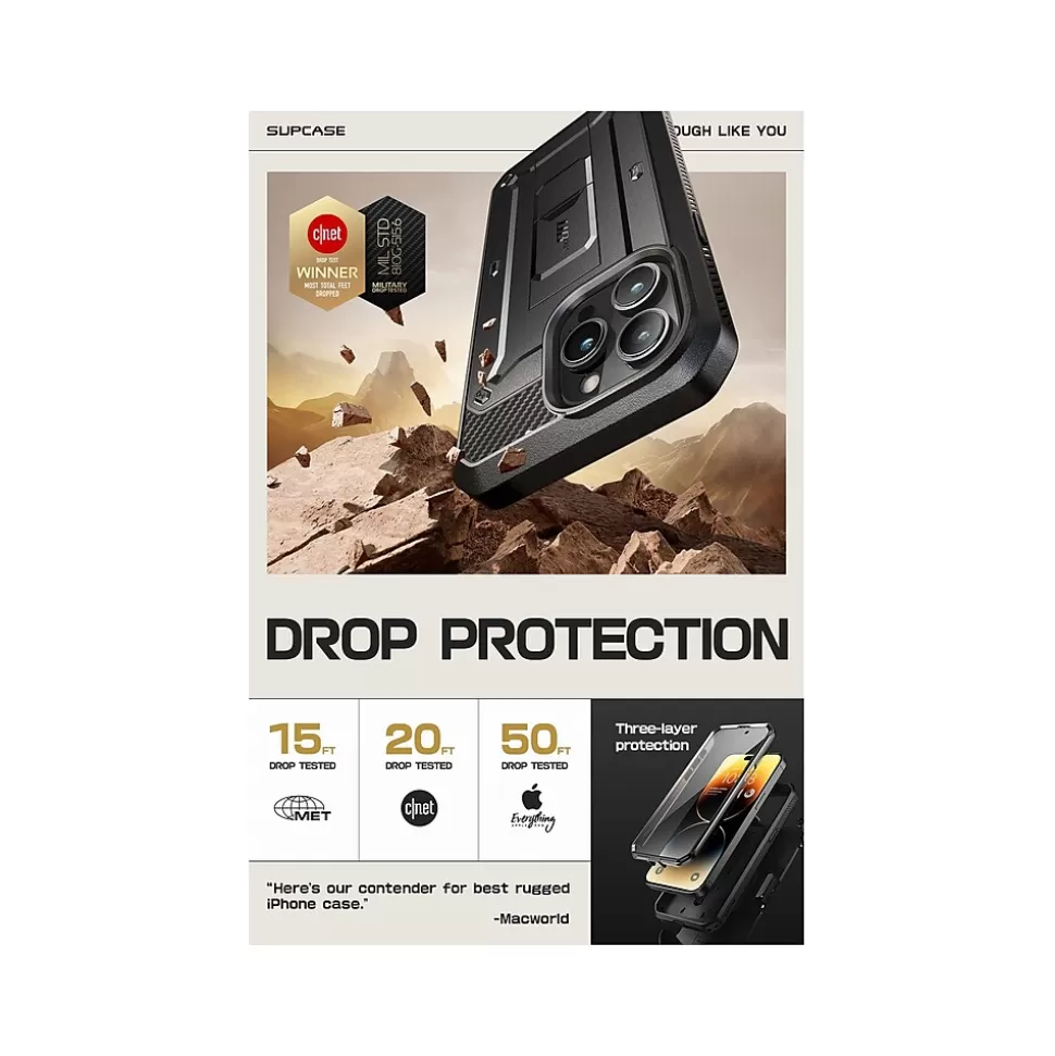SUPCASE Unicorn Beetle PRO Rugged Case for iPhone 15 Pro Max, Shock-Absorbing, Black (SUP-iPhone2023Max-6.7-UBPro-SP-Black) Cheap