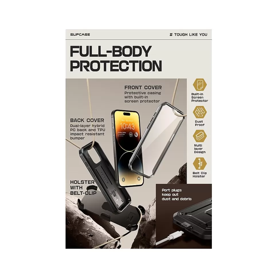 SUPCASE Unicorn Beetle PRO Rugged Case for iPhone 15 Pro Max, Shock-Absorbing, Black (SUP-iPhone2023Max-6.7-UBPro-SP-Black) Cheap