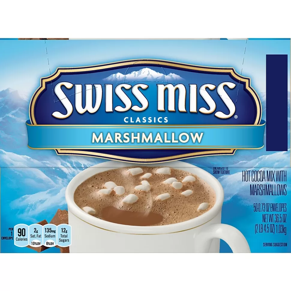 Swiss Miss Marshmallows Cocoa, 0.73 Oz., 50/Box (GOV47492) Clearance