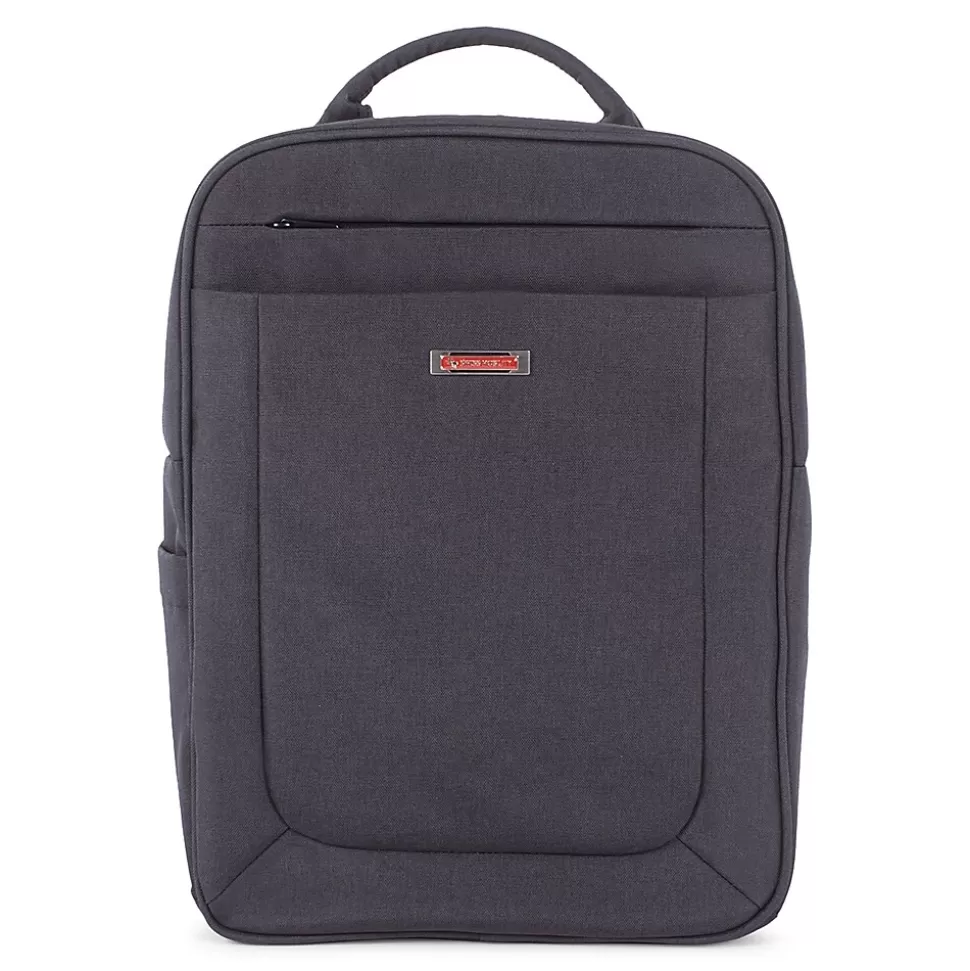 Bugatti Swiss Mobility Cadence Backpack, Polyester, Charcoal (BKP1012SMCH) Hot