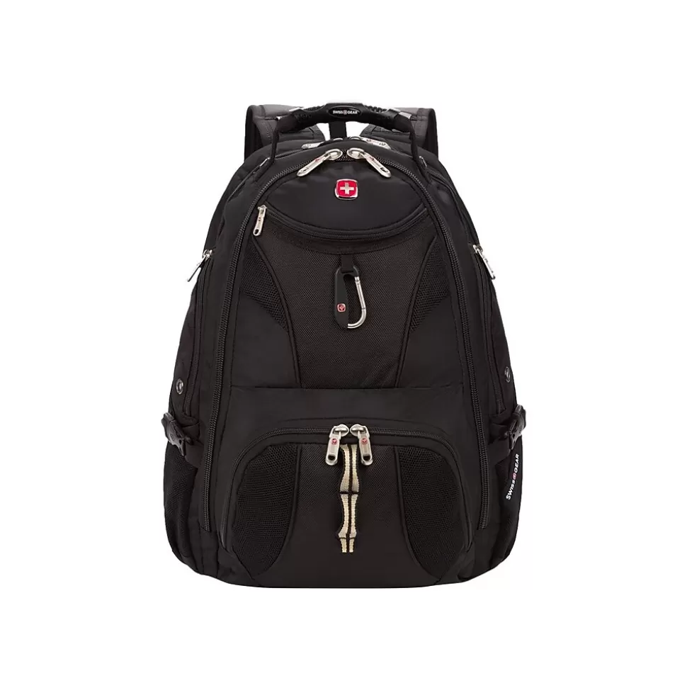 SWISSGEAR Laptop Backpack, Black Polyester (19002215) Clearance