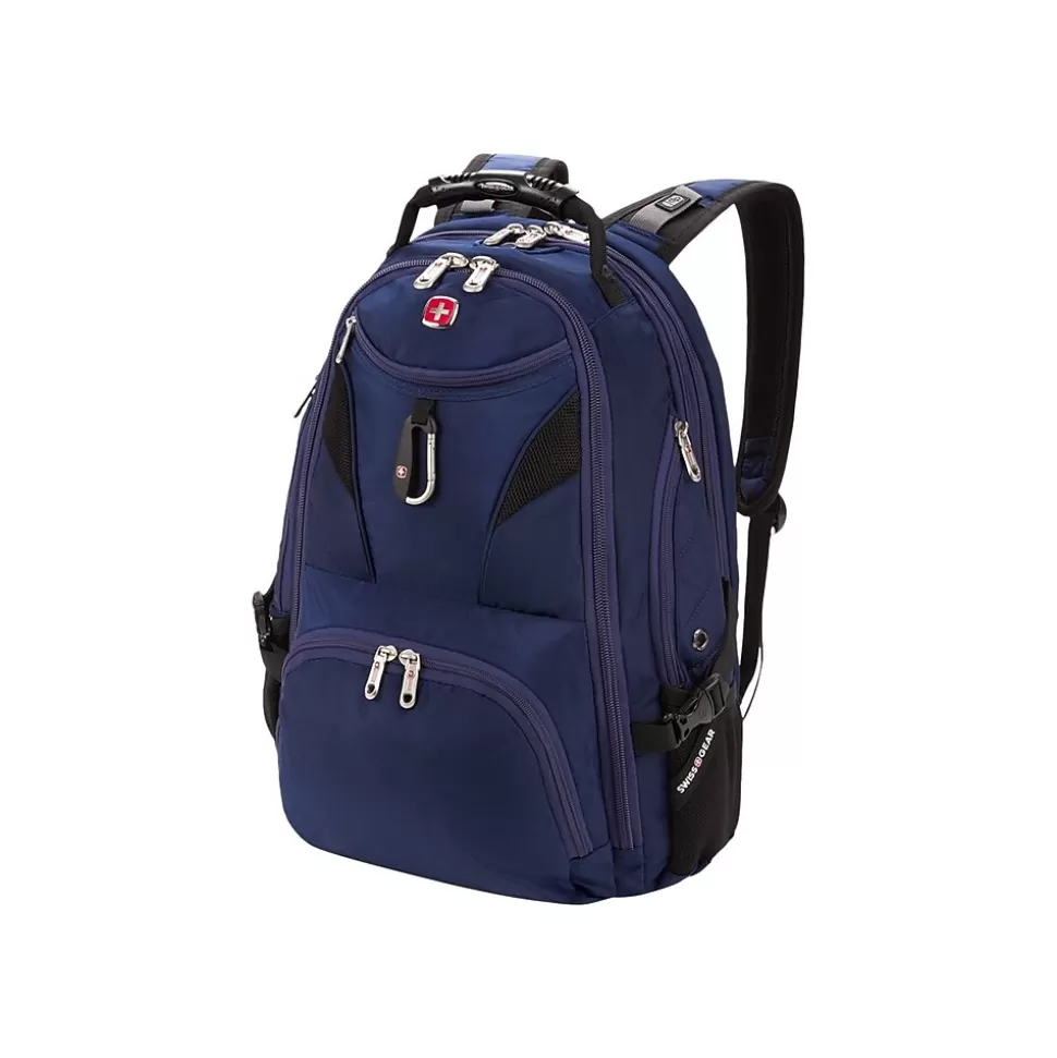 SWISSGEAR ScanSmart Laptop Backpack, Rich Navy Fabric (5977303420) Sale